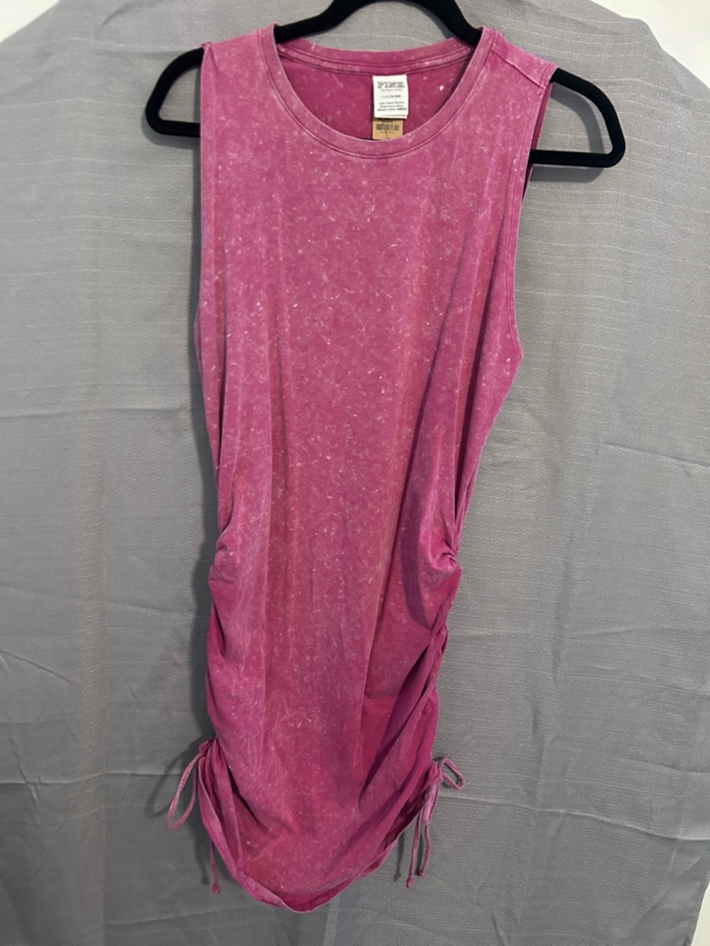 PINK Victoria's Secret Washed Berry Pink Crewneck Tank